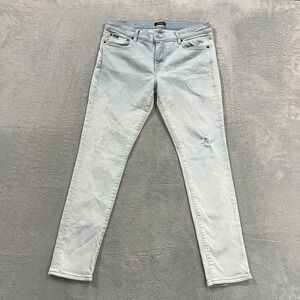 Polo Ralph‎ Lauren Jeans Womens 32 Blue Tompkins Mid Rise Skinny Light Wash Y2K